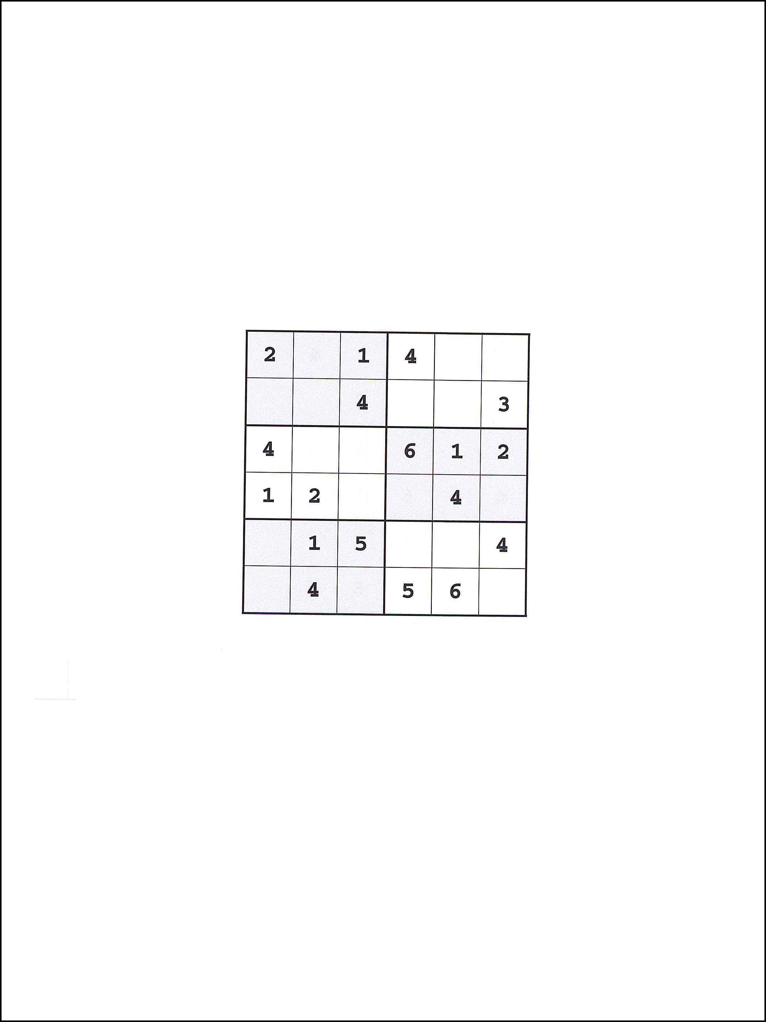 Sudoku 6x6 97