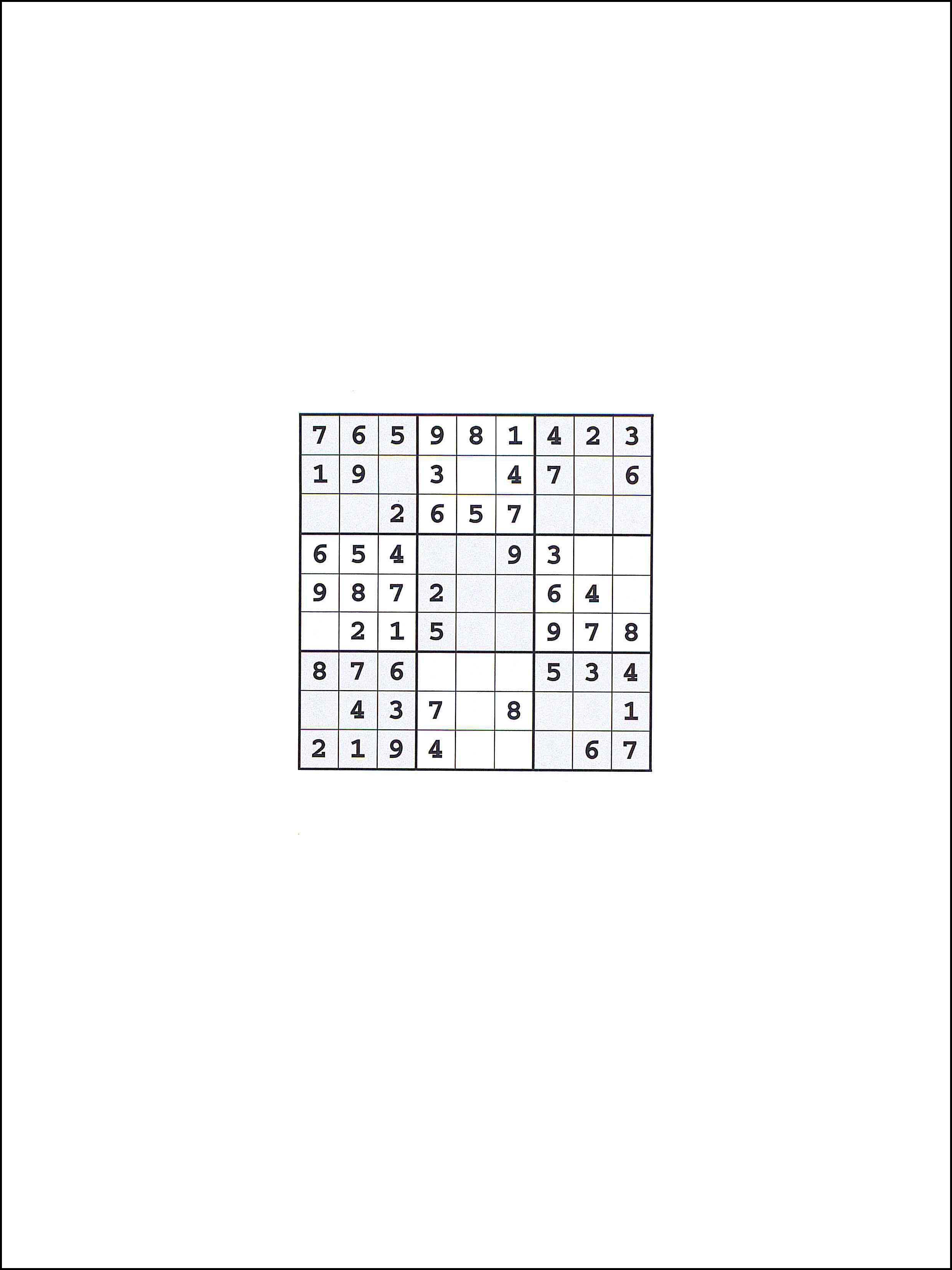 Sudoku 9x9 81